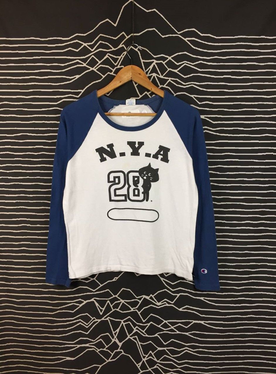 Ne-Net Vtg Champion x Ne-Net Issey Miyake Nya Cat Raglan Tee Size US M / EU 48-50 / 2 - 2 Thumbnail