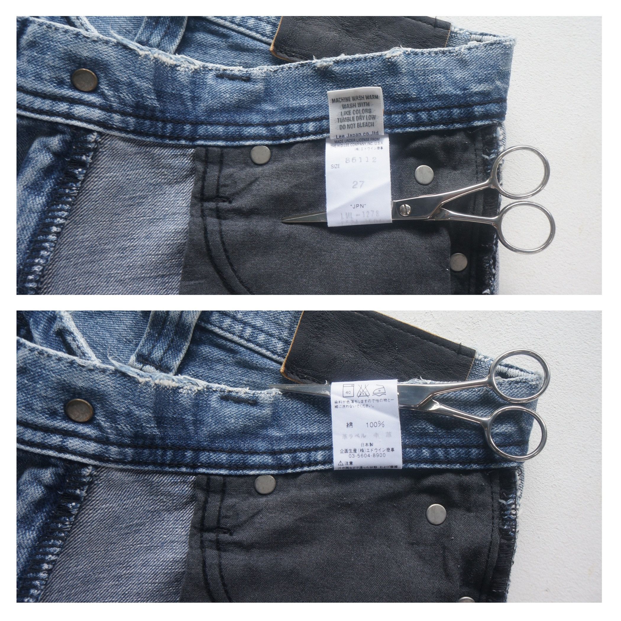 Lee Lee Flare Blue Jeans Made in Japan Size US 27 - 6 Thumbnail