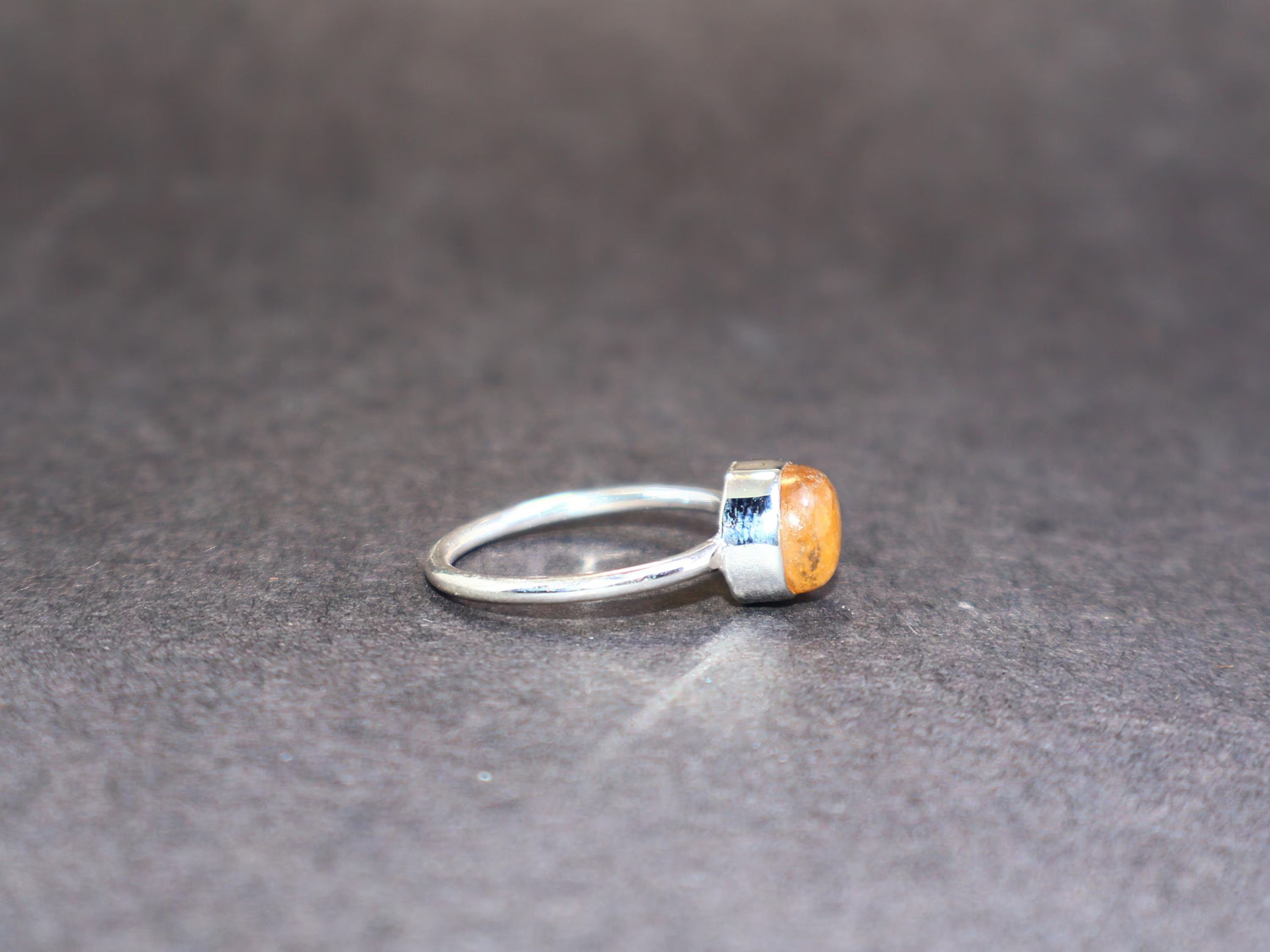 Handmade Citrine Ring, Handmade Boho Ring, 925 Sterling Silver Ring, Size ONE SIZE - 3 Thumbnail