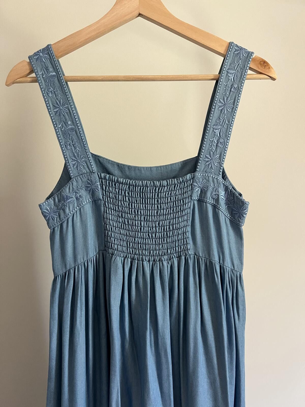 Kate Spade Kate Spade Broome Street Chambray Tiered Midi Dress Size S / US 4 / IT 40 - 5 Thumbnail