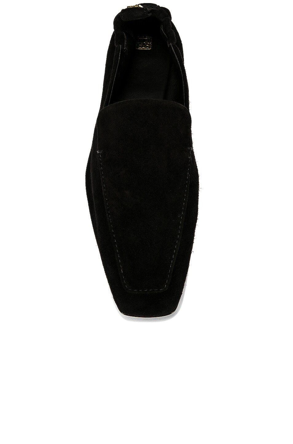 Toteme o1mle0525 The Travel Loafers Suede in Black Size US 7 / IT 37 - 4 Thumbnail