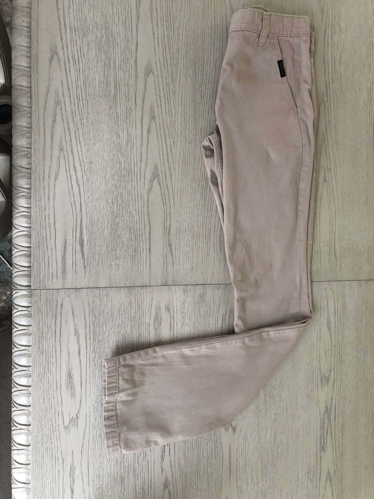 Other Mens Slim Fit Cream Tan Khaki Pants Chino Cargo Size 29 Size US 29 - 3 Thumbnail