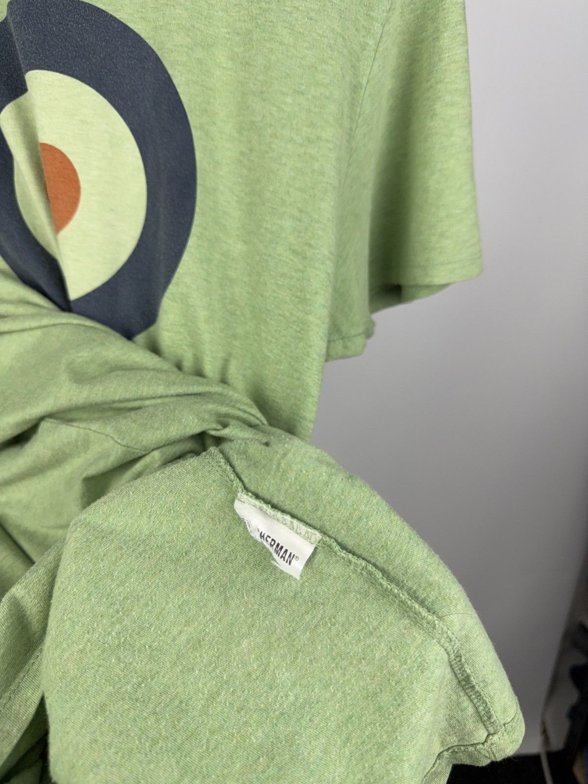 Ben Sherman × Designer Ben Sherman Mod Target Tee Green Retro Britpop Style L Size US L / EU 52-54 / 3 - 5 Thumbnail