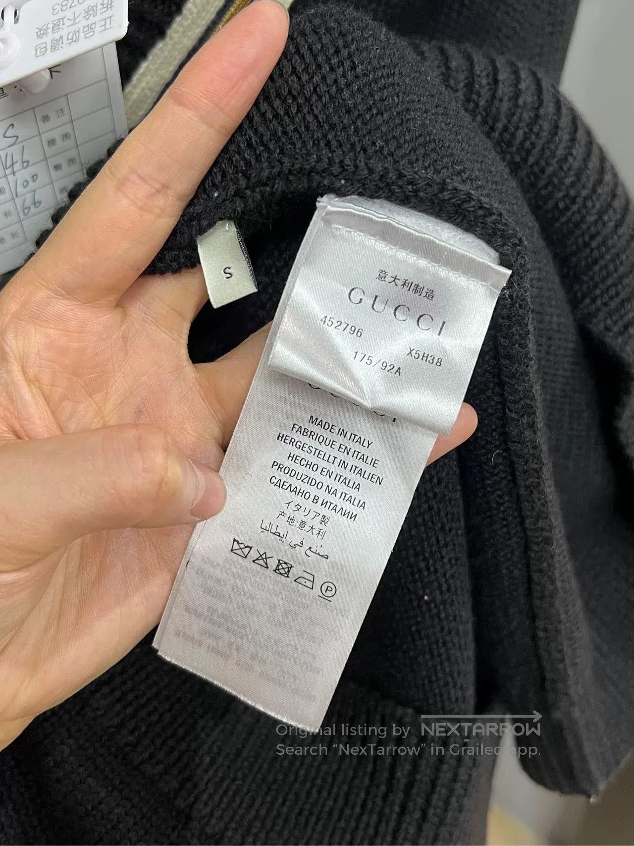 Gucci gucci black sweater with bee motif. Size S / US 4 / IT 40 - 4 Thumbnail
