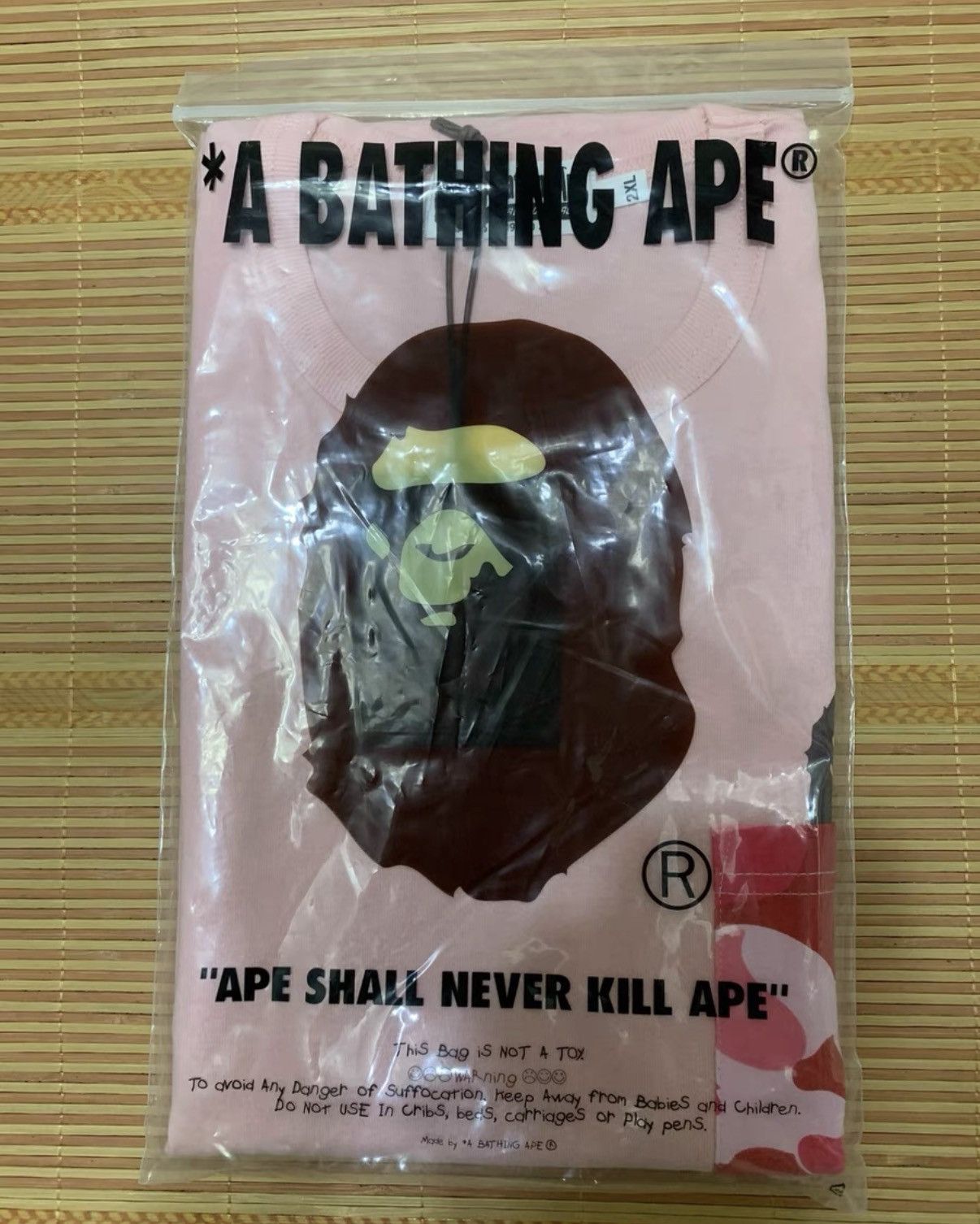 BAPE OG Nigo era pink short-sleeve tee