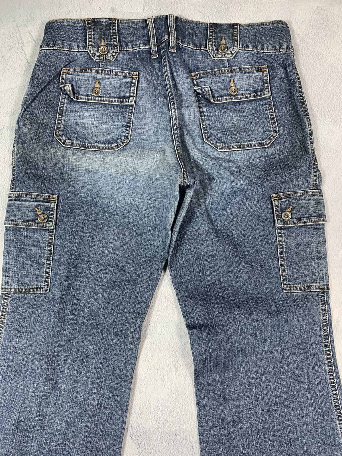 Vintage Vintage Y2K wide cargo denim pants workwear style size 34 Size 34" / US 12 / IT 48 - 3 Thumbnail