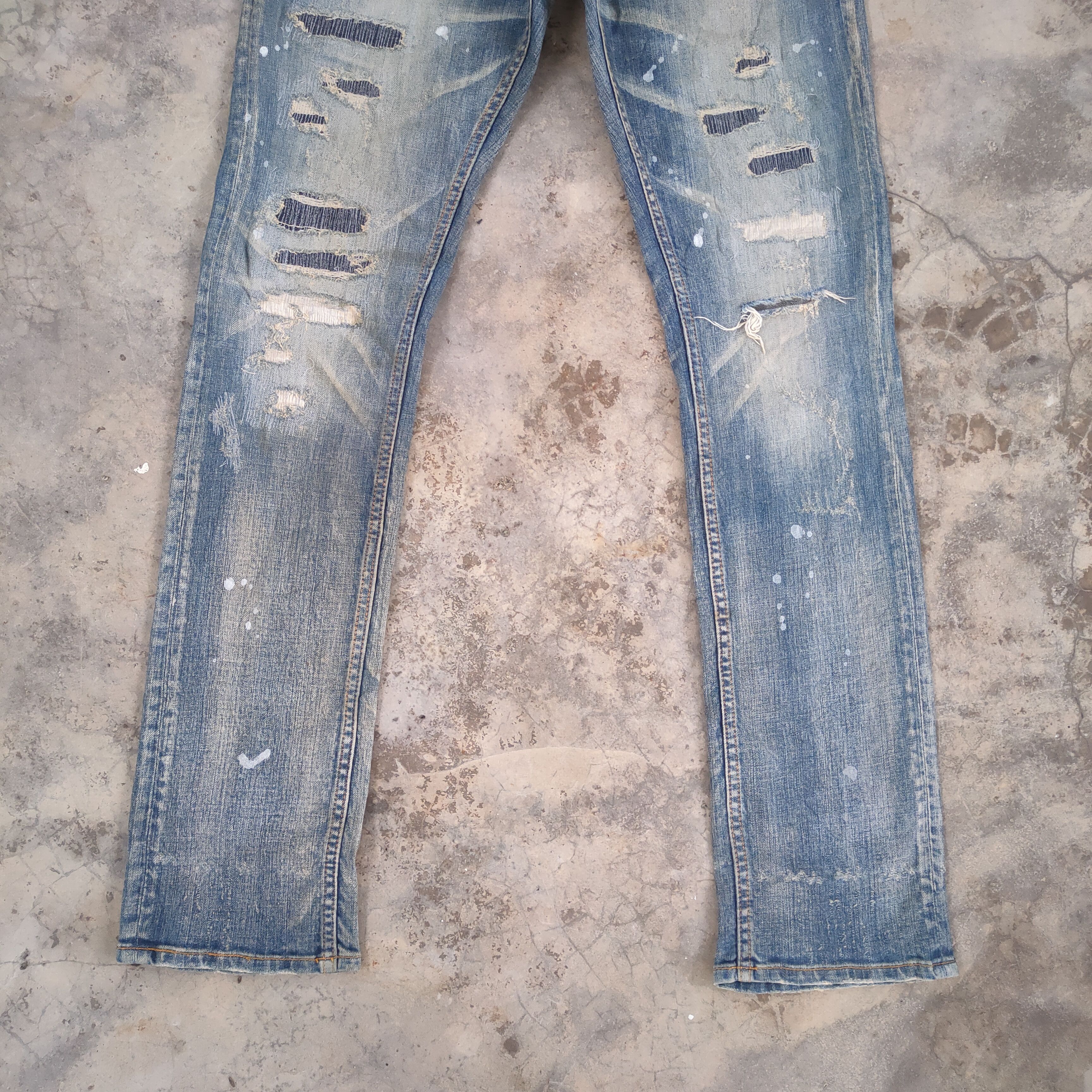 Japanese Brand # VINTAGE JAPANESE FADED SKINNY JEANS PANTS Size US 30 / EU 46 - 5 Thumbnail