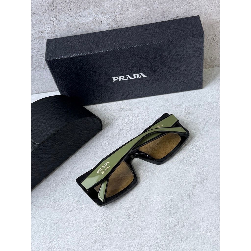 Prada NEW Prada PR D01S Sunglasses in Black Green $390 Size ONE SIZE - 3 Thumbnail