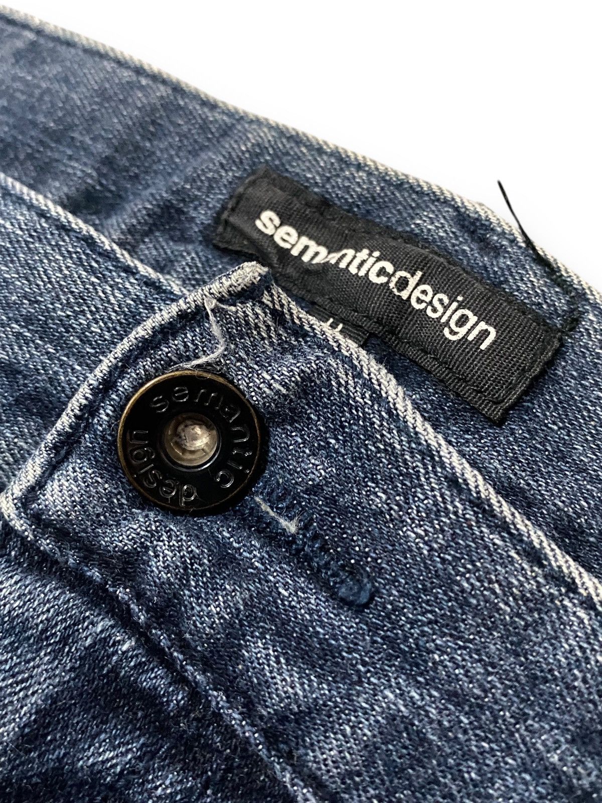 Japanese Brand × Le Grande Bleu (L.G.B.) × semanticdesign Japan Semantic Design Lightning Bleached Pattern Jeans Denim Size US 36 / EU 52 - 13 Thumbnail