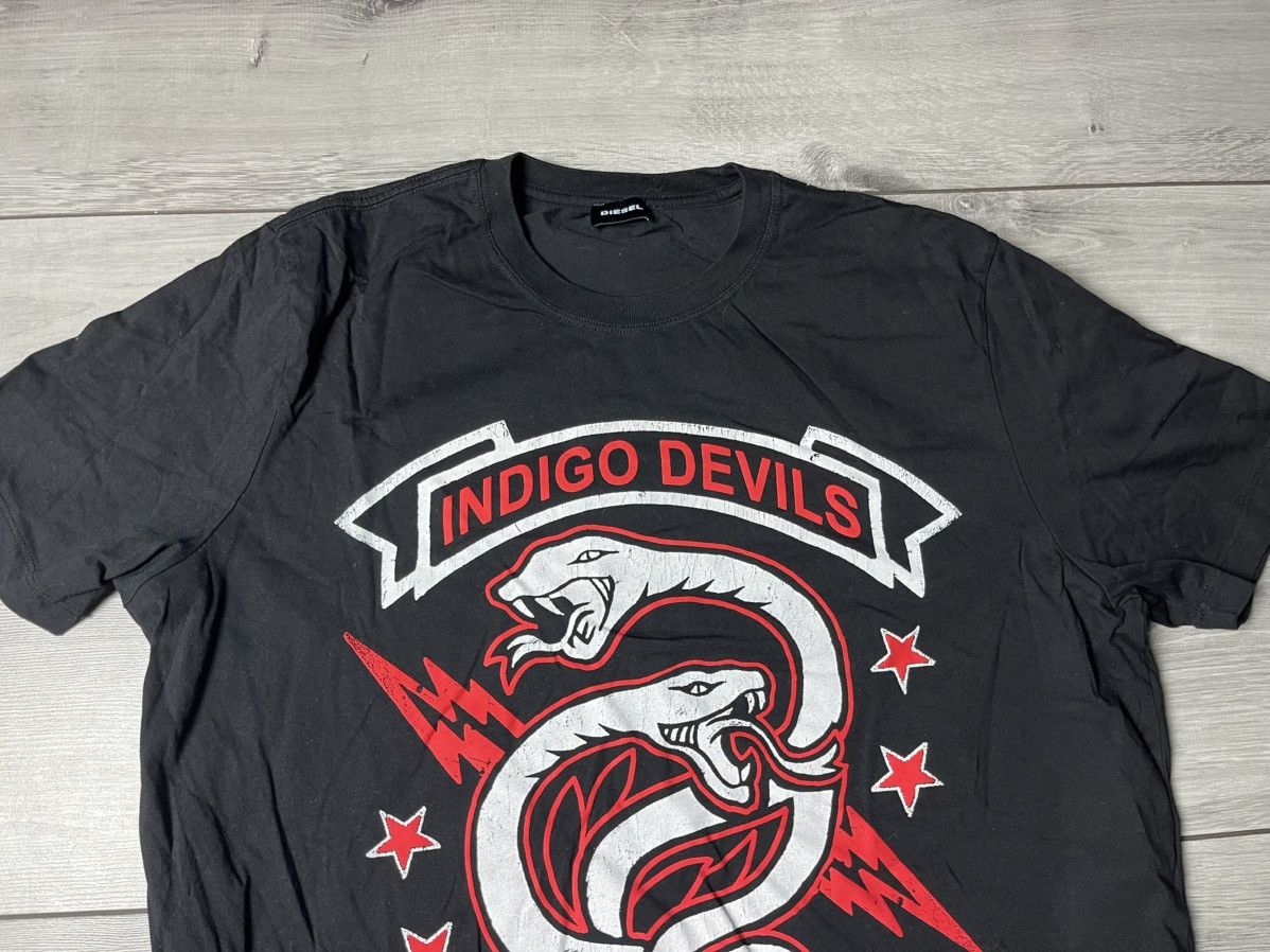 Diesel Diesel Indigo Devils Brave Snake Tshirt size XL Size US XL / EU 56 / 4 - 3 Thumbnail