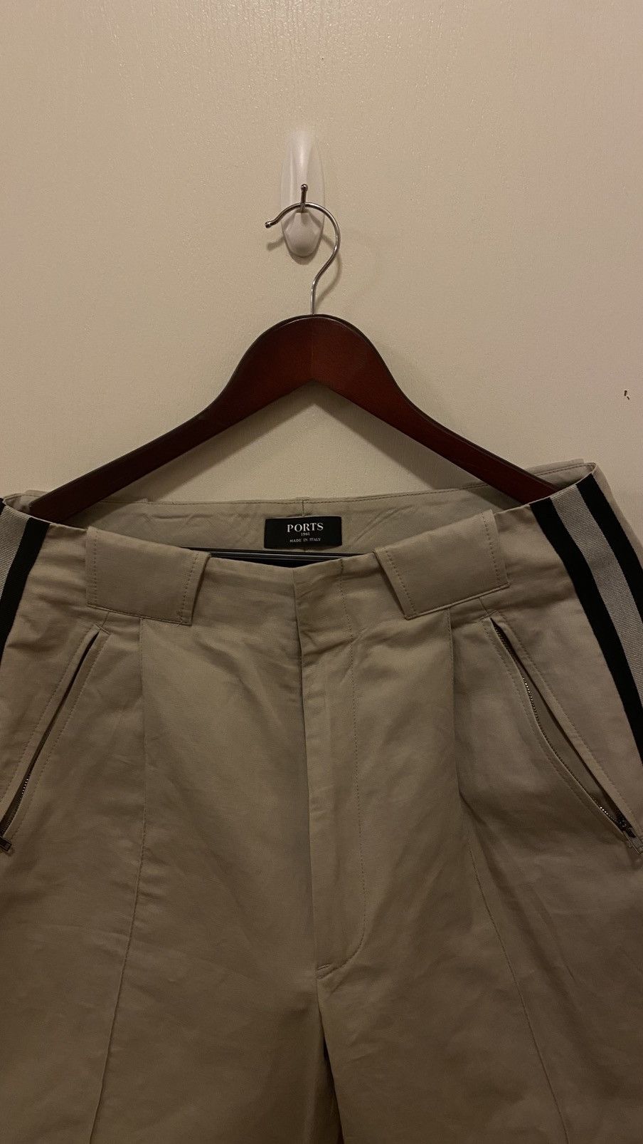 Ports 1961 Ports 1961 Side Stripe Trousers Beige Made in Italy Size US 32 / EU 48 - 2 Thumbnail