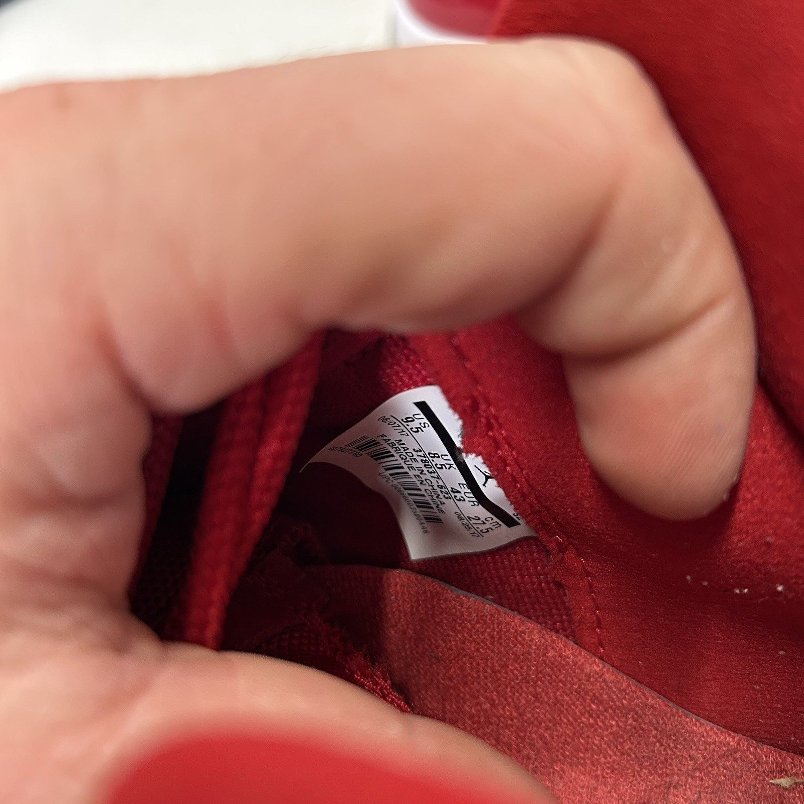 Jordan Brand Nike Air Jordan 11 Retro High OG “Win Like '96/Gym Red” Size US 9.5 / EU 42-43 - 8 Thumbnail