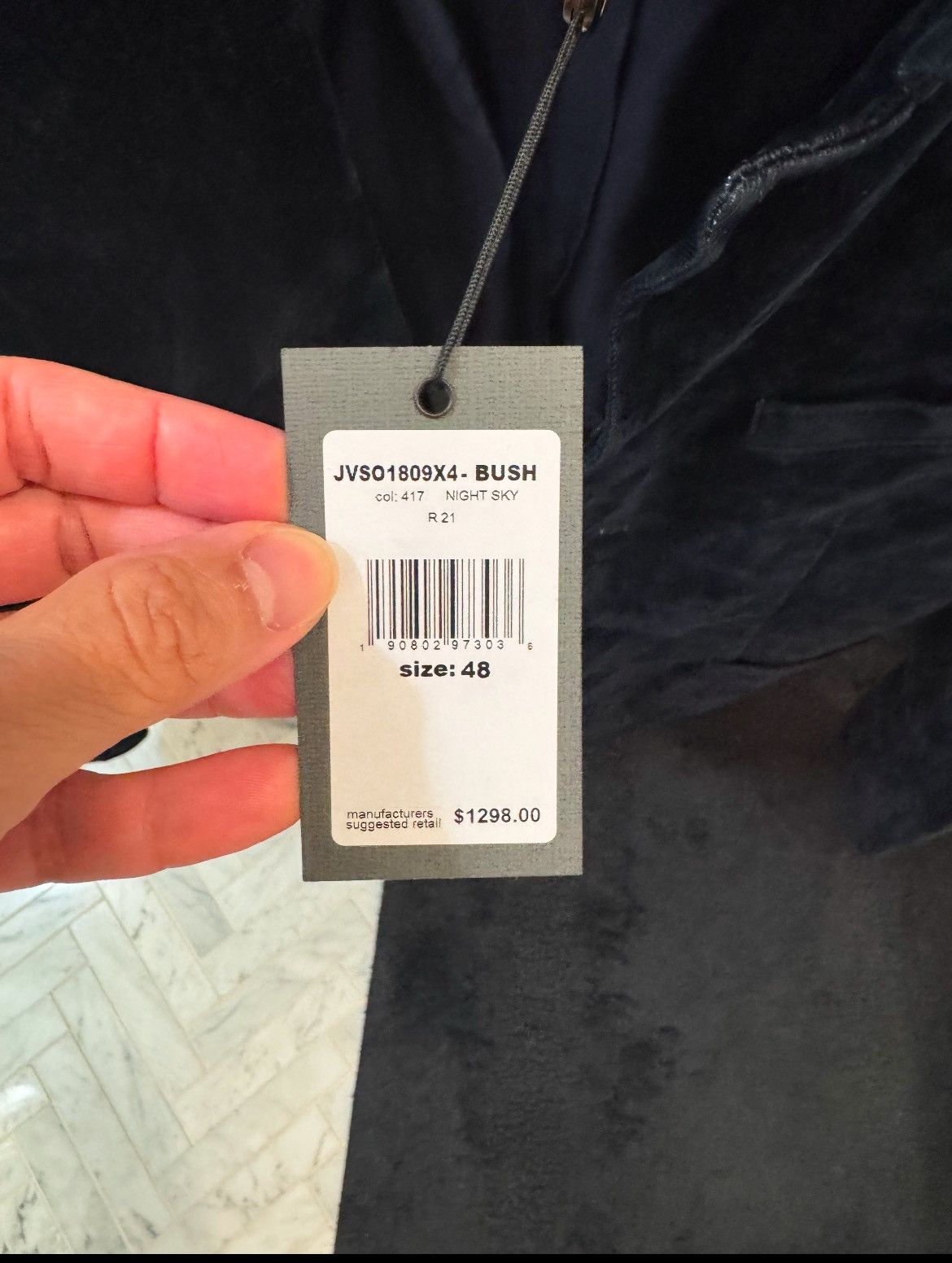 John Varvatos Flocked velvet jacket. Size EU 48 USA 38 Size US M / EU 48-50 / 2 - 17 Thumbnail