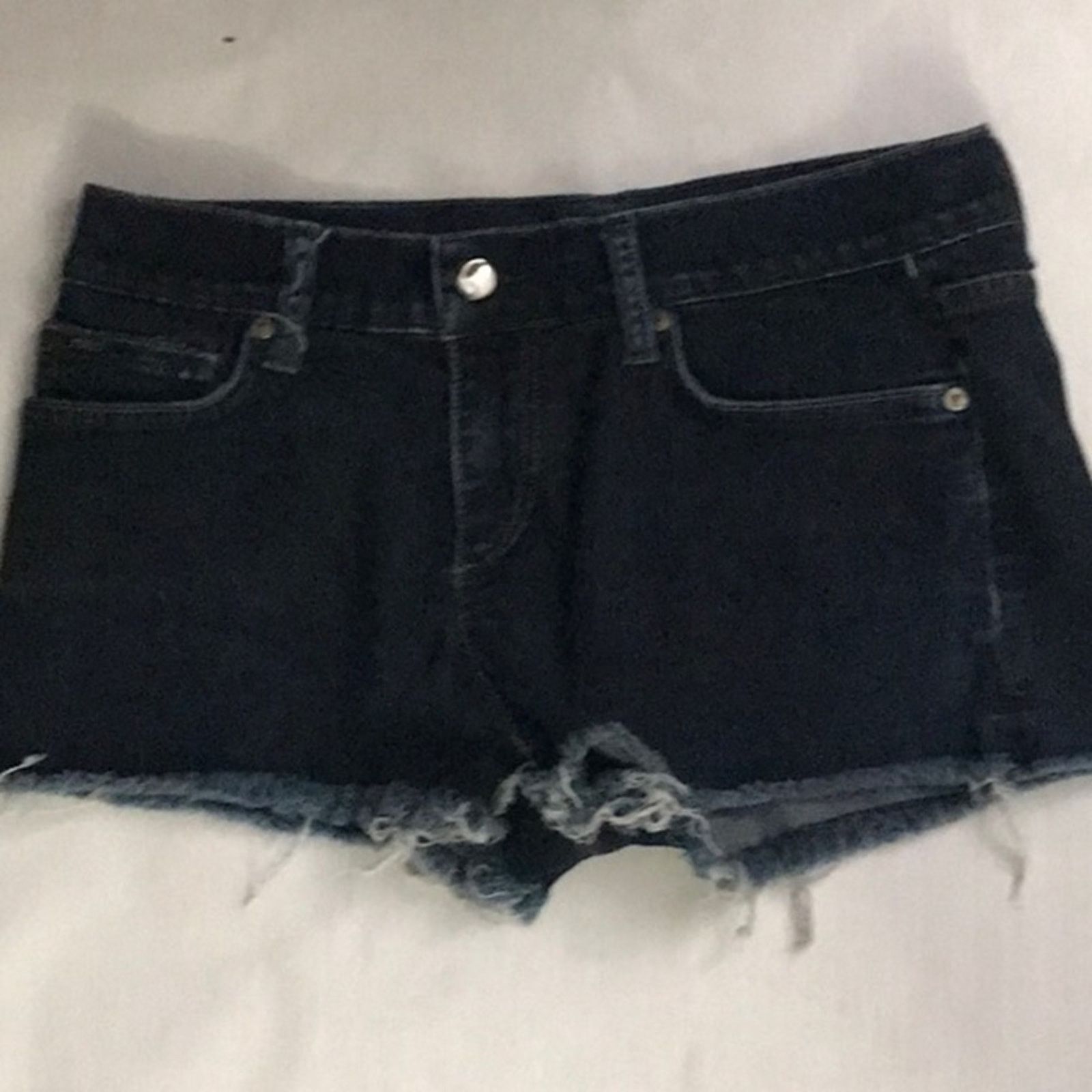 Joe's Joe's Jeans Esther Wash Raw Hem Denim Shorts 27 Size 27" / US 4 / IT 40 - 3 Thumbnail