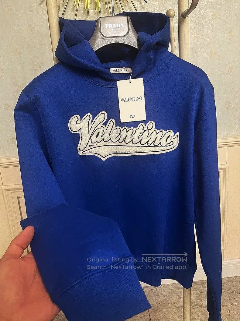 Valentino Valentino Blue hooded sweatshirt Size US L / EU 52-54 / 3 - 1 Thumbnail