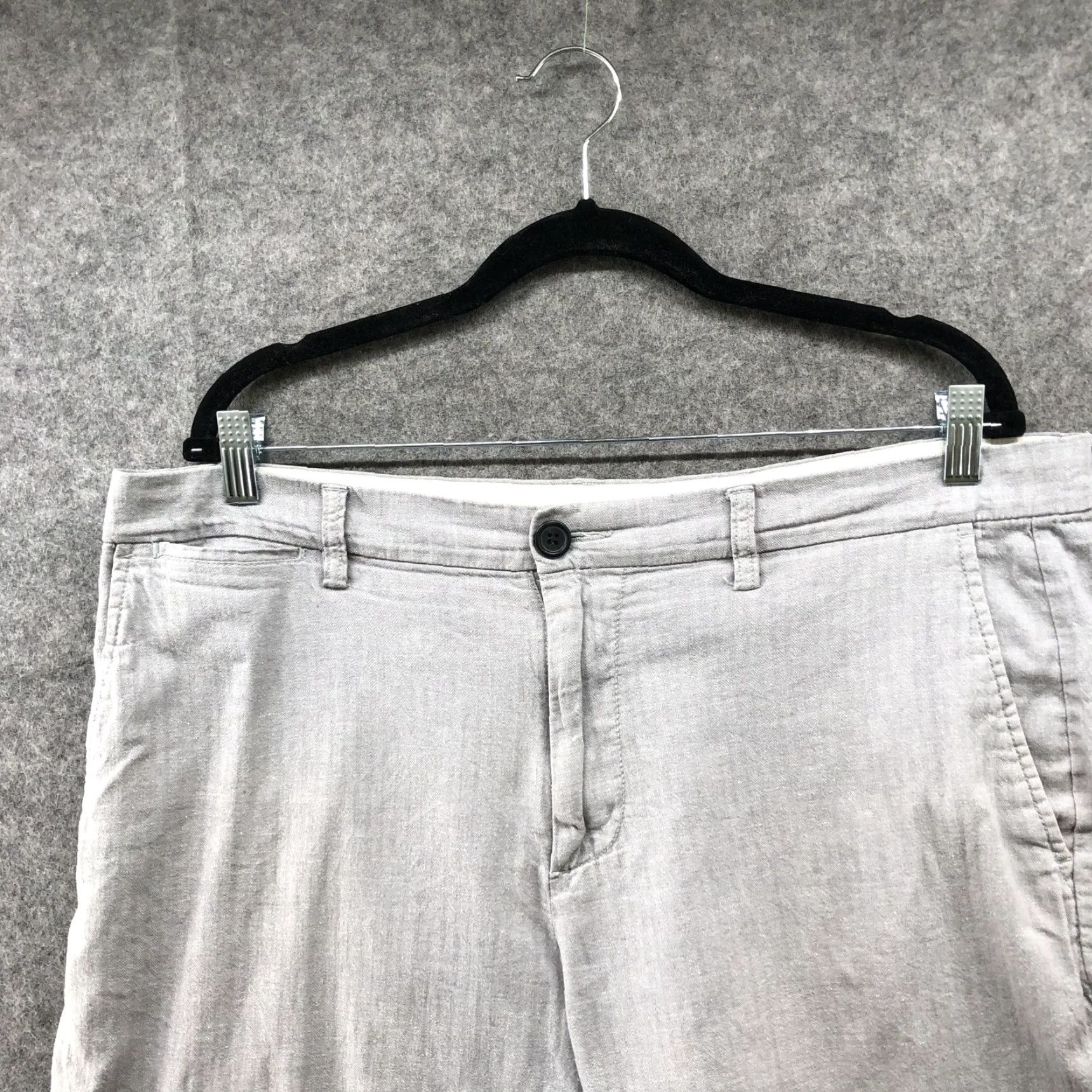Old Navy Old Navy Linen Blend Shorts Mens Size 36 Gray Slim Flat Front 10" Chino Classic Mens Size US 36 / EU 52 - 3 Thumbnail