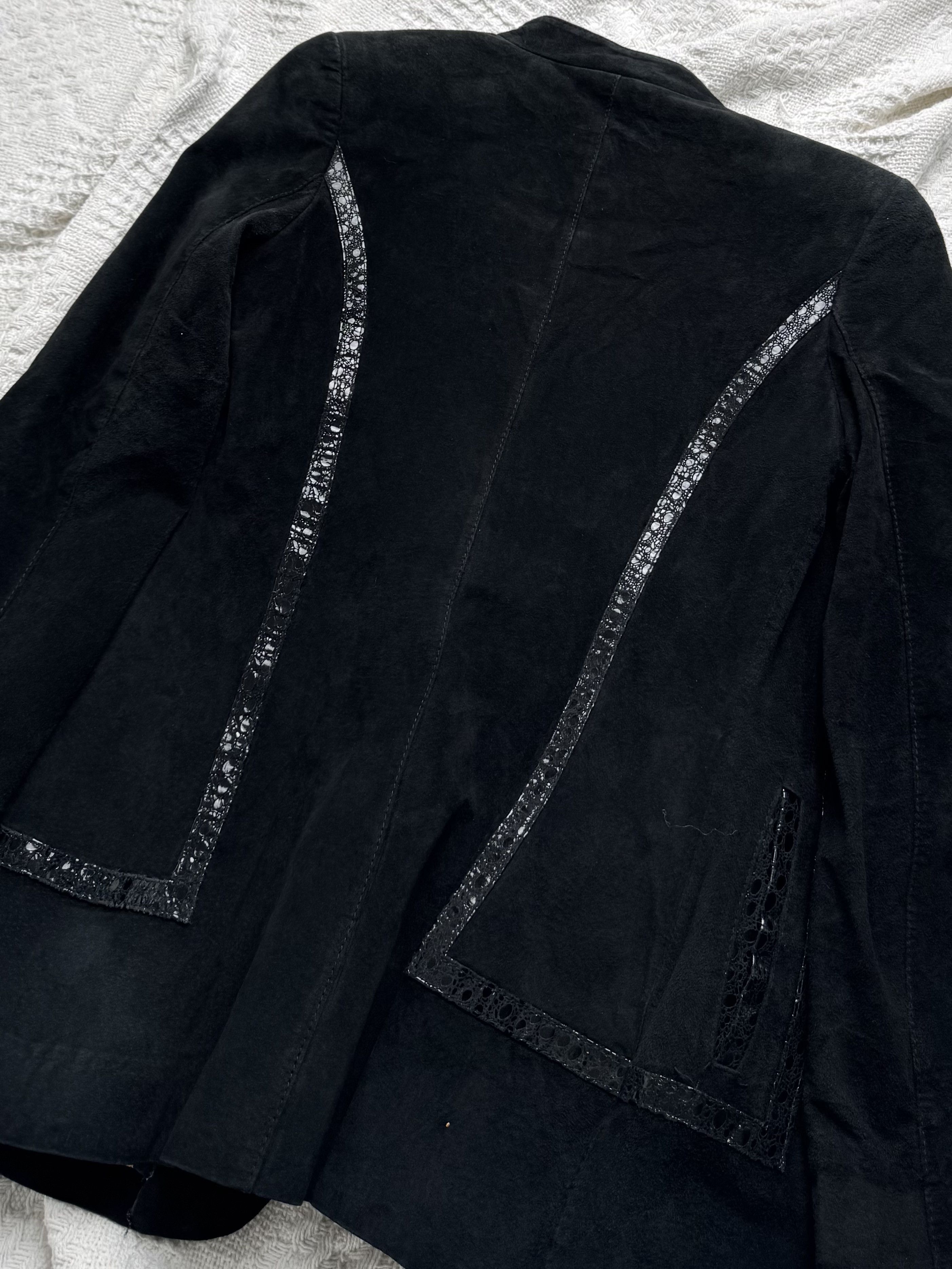 Vintage Vintage Suede Military Style Jacket Gothic Victorian Blazer Size S / US 4 / IT 40 - 7 Thumbnail