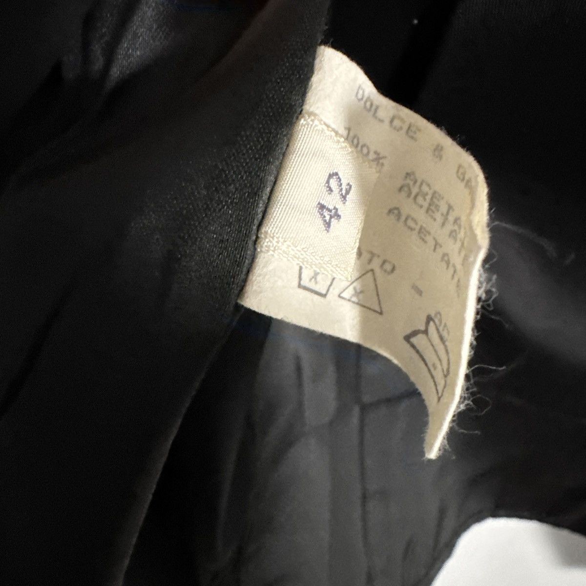 Dolce & Gabbana Dolce & Gabbana 1990s Cropped Biker Jacket Black Blazer Size L / US 10 / IT 46 - 5 Thumbnail