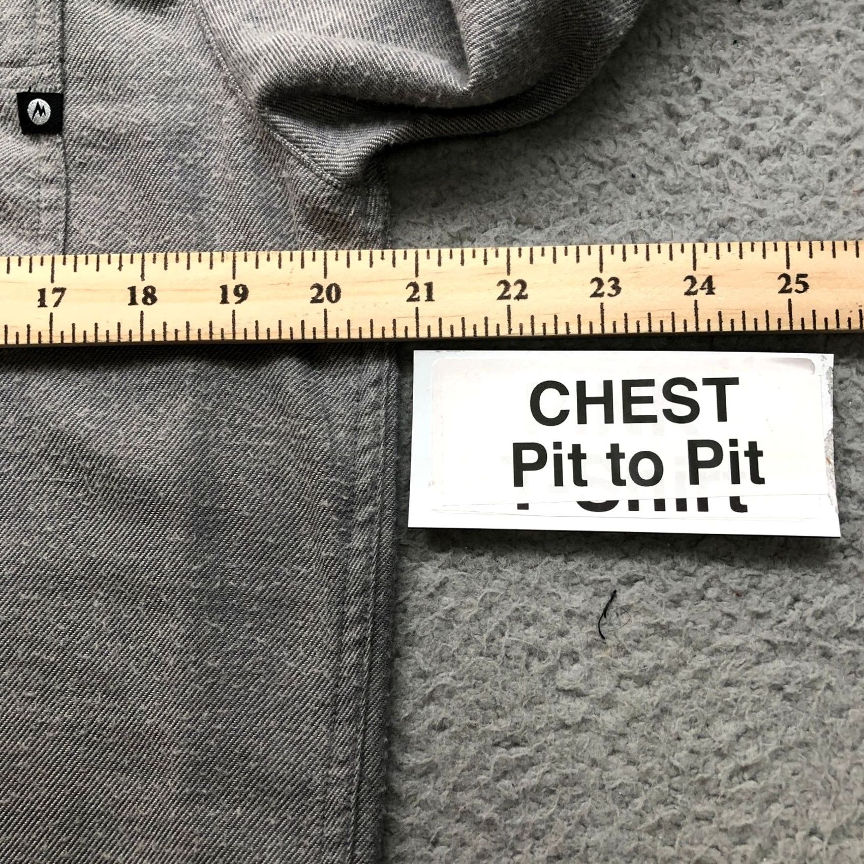 Marmot Marmot Midweight Flannel Shirt Mens S Pocket Logo Gray Long Sleeve Button-Up Size US S / EU 44-46 / 1 - 5 Thumbnail