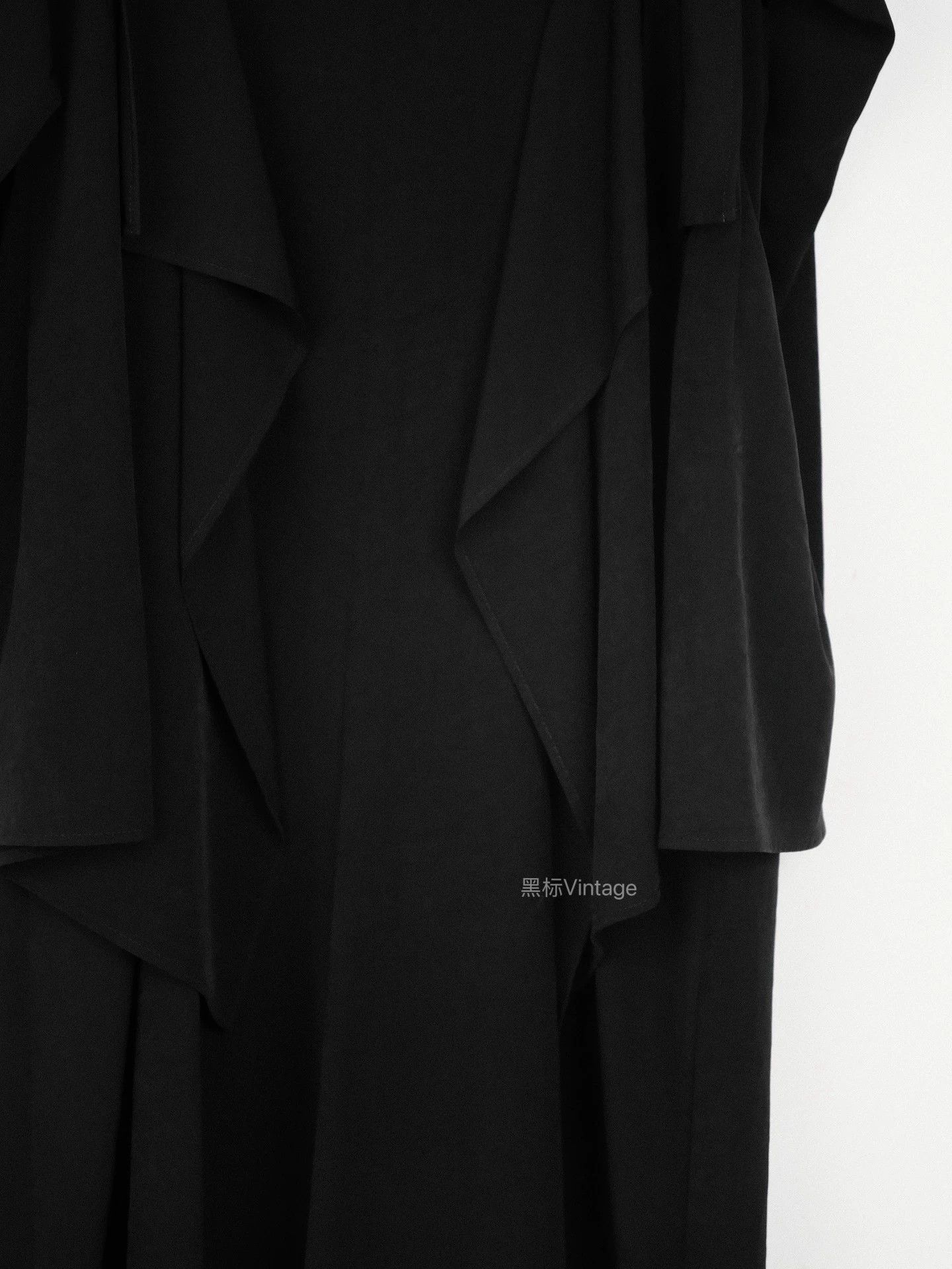 Yohji Yamamoto Yohji Yamamoto 19AW Vintage Collarless Winged Triacetate Dress Size S / US 4 / IT 40 - 4 Thumbnail