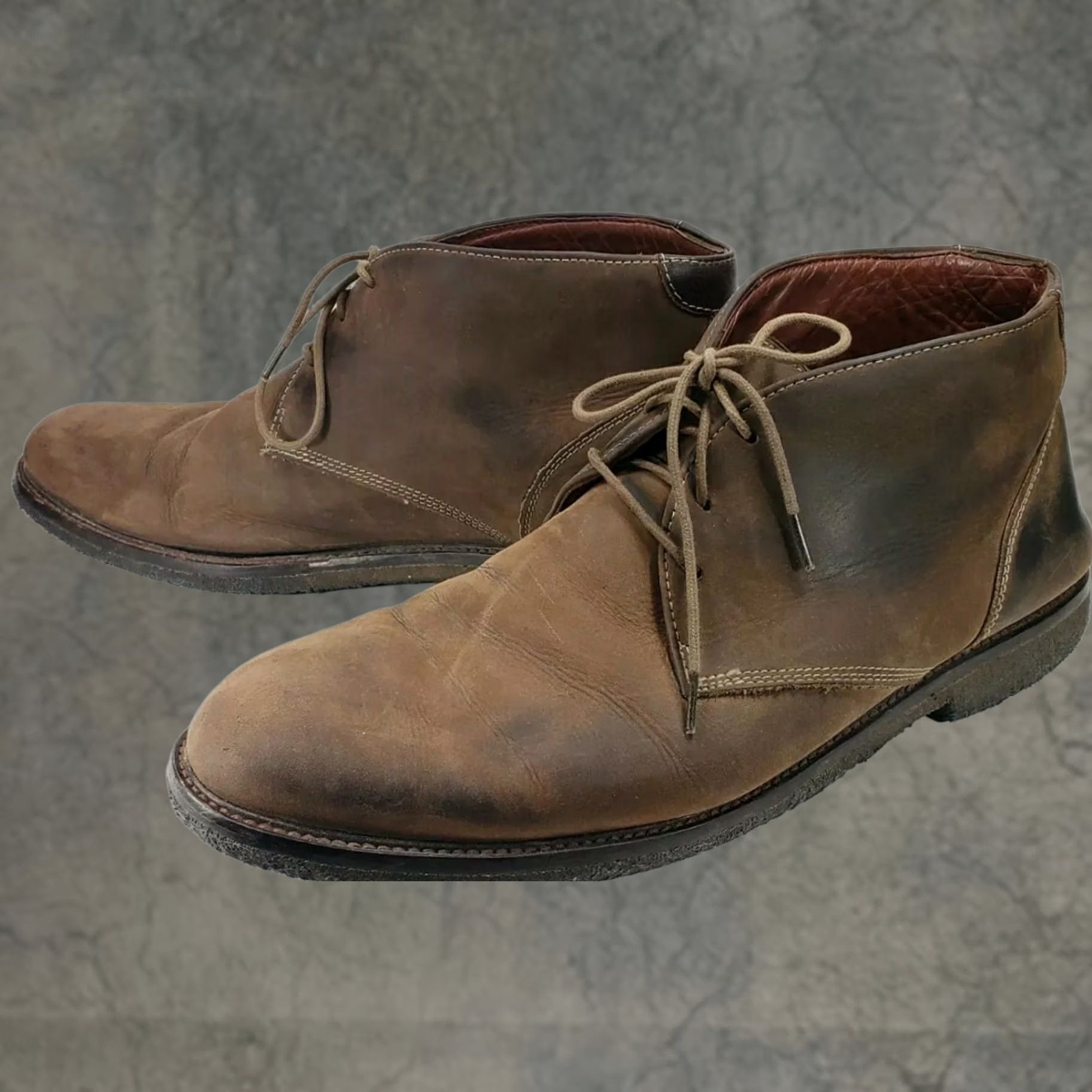 Johnston & Murphy JOHNSTON & MURPHY COPELAND CHUKKA BOOTS MEN'S LEATHER SHEEPSKIN BROWN SIZE 11M 25-1870 Size US 11 / EU 44 - 1 Thumbnail