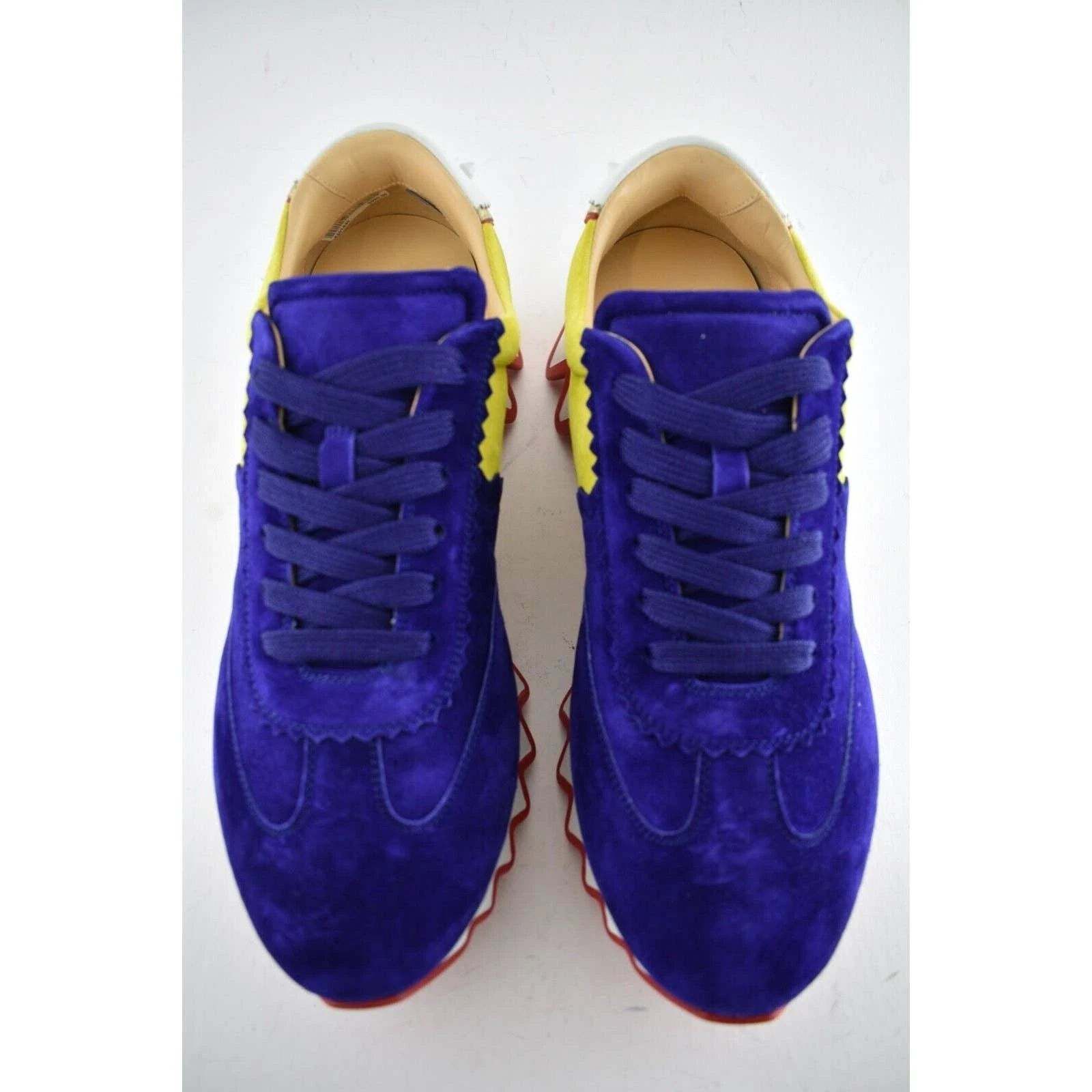 Christian Louboutin Christian Louboutin Blue Red Platform Low Top Sneaker 43 10 Size US 10 / EU 43 - 7 Thumbnail
