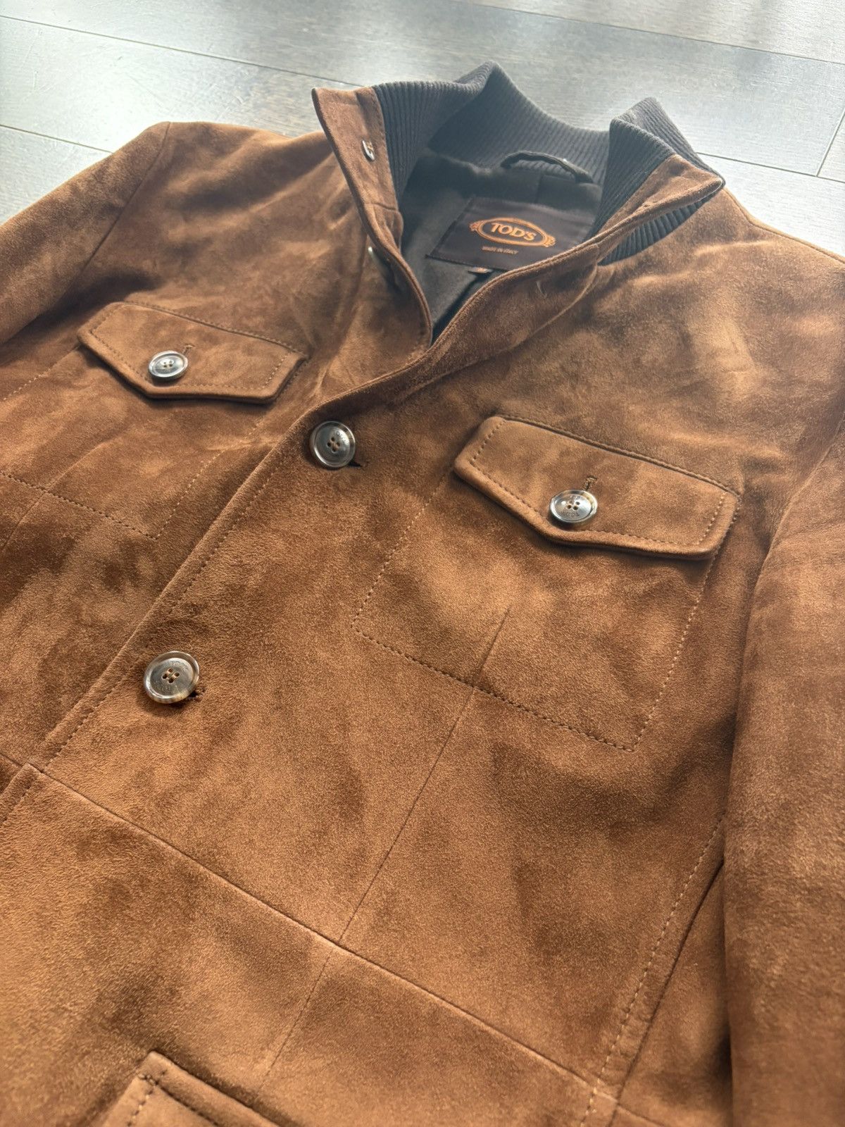 Tod's Tod’s Brown Suede Field Jacket Size US M / EU 48-50 / 2 - 2 Thumbnail