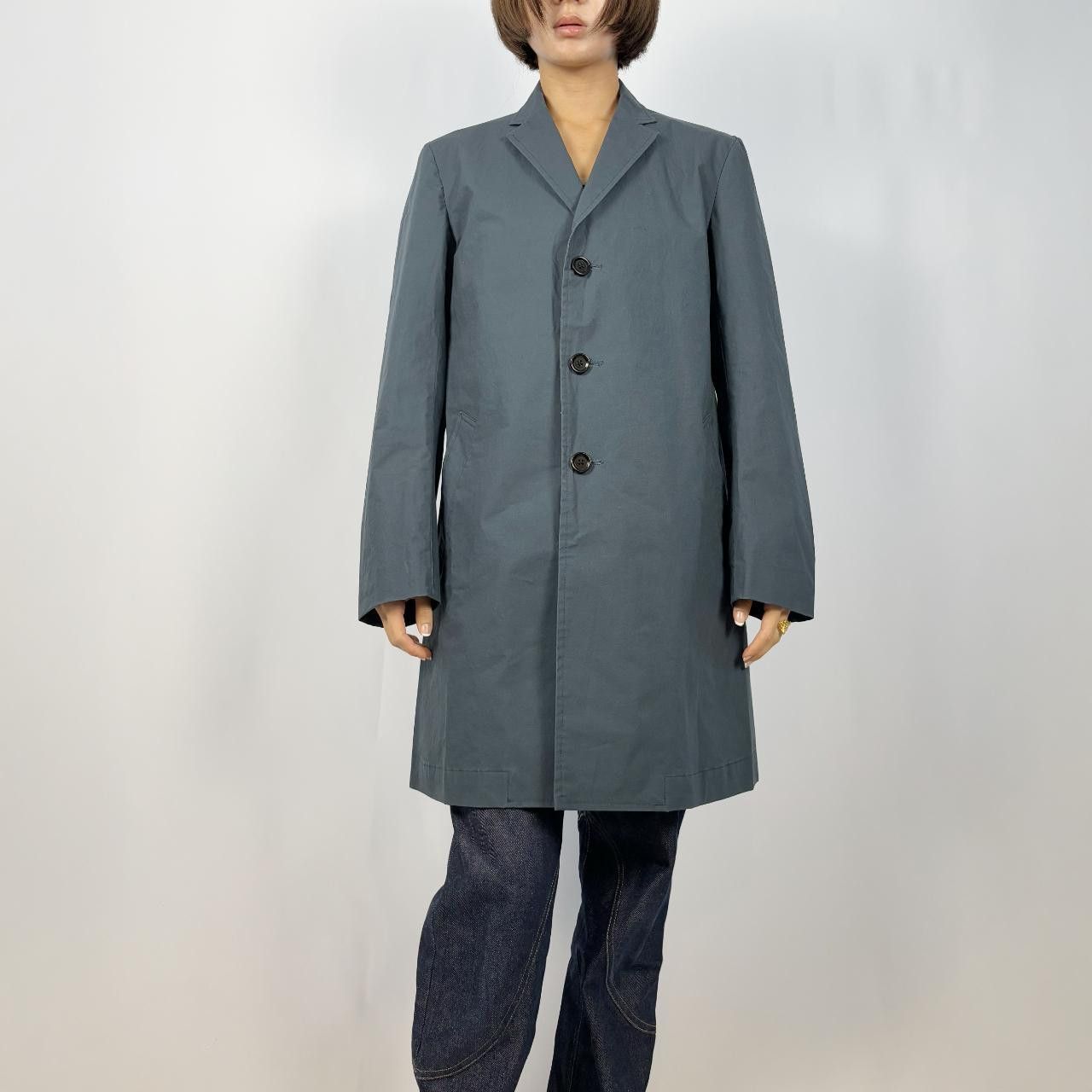 N.Hoolywood N.Hoolywood grey-blue cotton longline duster jacket Size US M / EU 48-50 / 2 - 3 Thumbnail