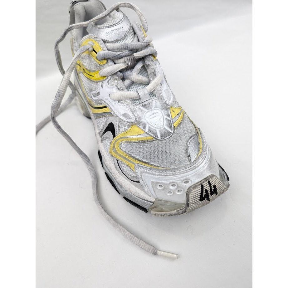 Balenciaga o1rshd1 Runners 2 Sneakers in White/Yellow/Black Size US 11 / EU 44 - 6 Thumbnail