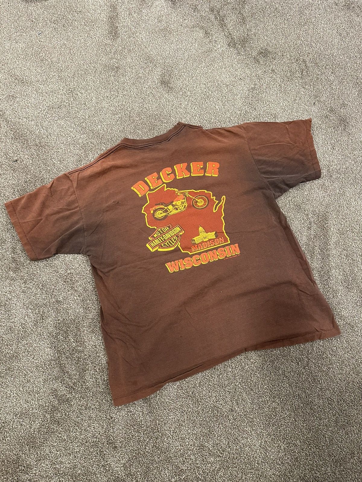 Harley Davidson Vintage Distressed Harley Davidson Motorcycles Tee Size US XL / EU 56 / 4 - 10 Thumbnail