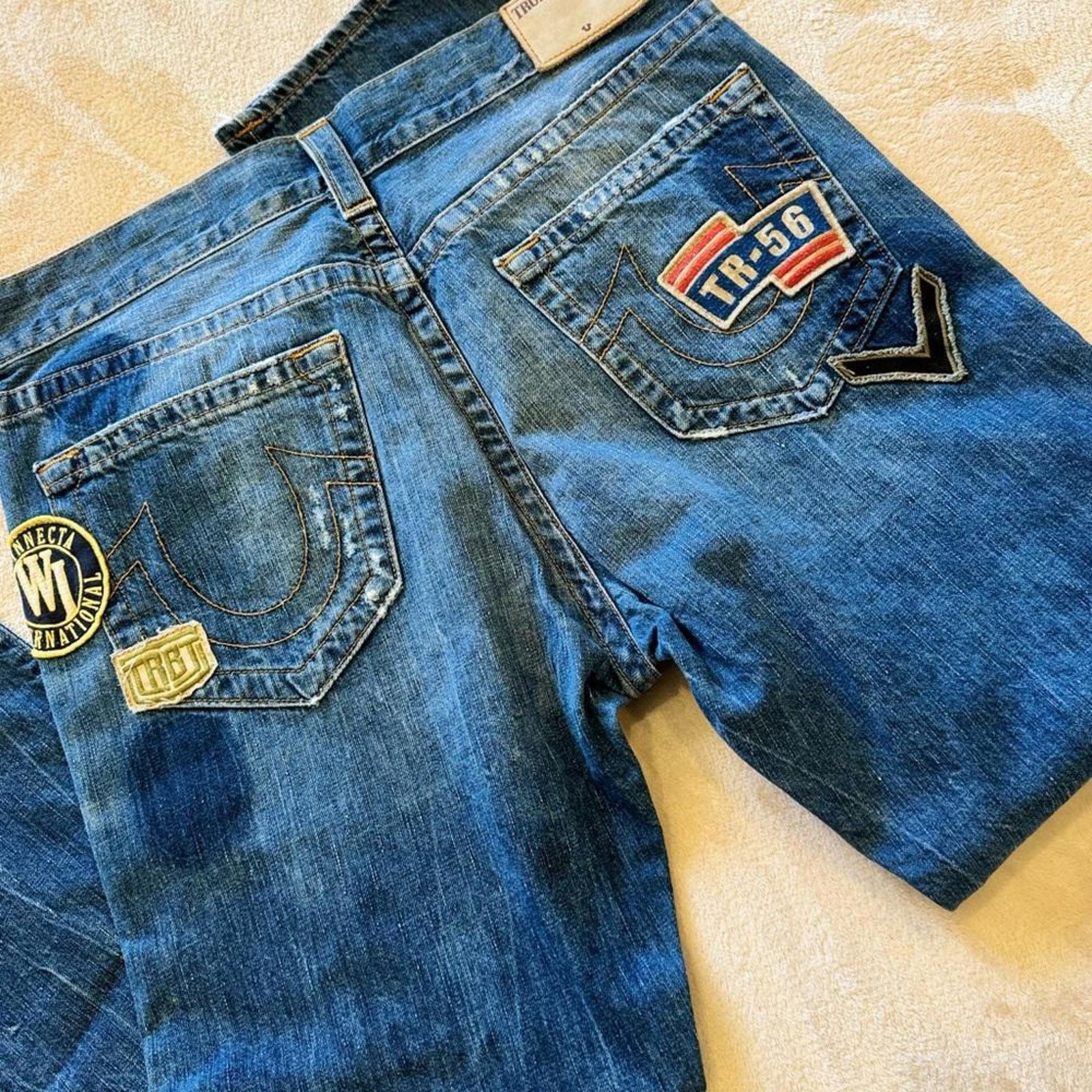 True Religion True Religion Rare Patch Denim Jeans - Unique Style Size US 34 / EU 50 - 7 Thumbnail