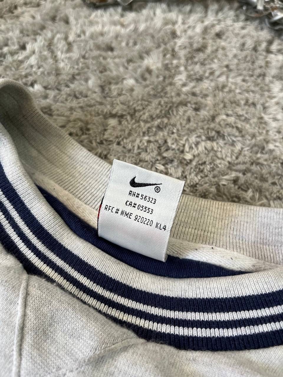 Nike × Vintage 90s Nike Sweatshirt Vintage Streetwear Big Logo Swoosh Rare Size US XL / EU 56 / 4 - 8 Thumbnail