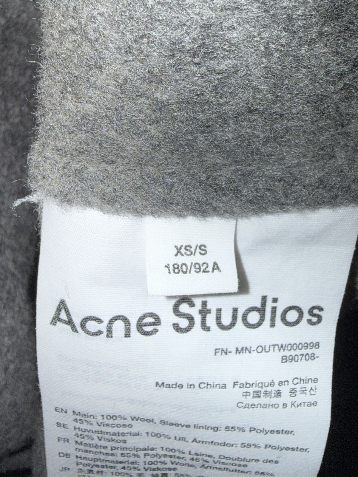 Acne Studios Acne Studios Gray Flower Hoodie Size US S / EU 44-46 / 1 - 4 Thumbnail