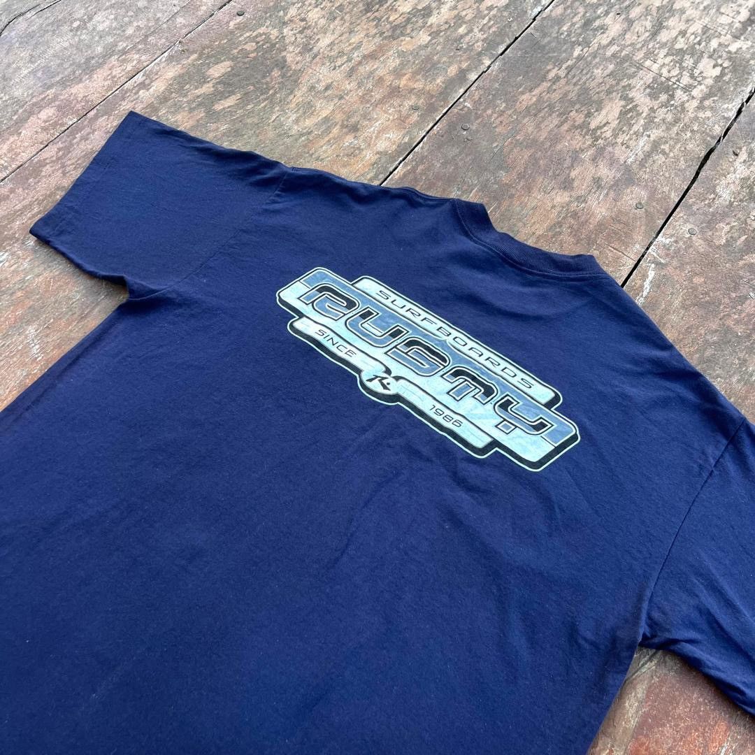 Rusty Vintage 90s Thrashed Faded Rusty Surfing T Shirt Size US XL / EU 56 / 4 - 2 Thumbnail