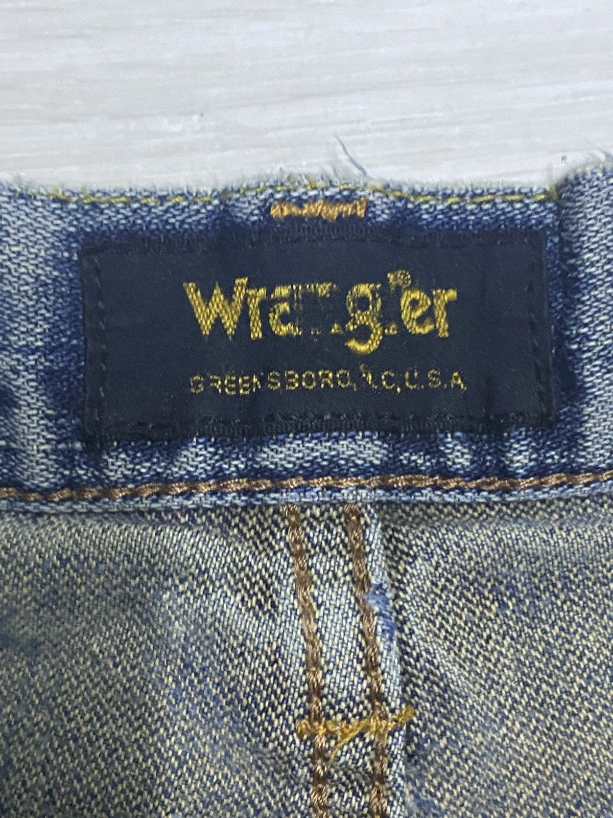 Wrangler Vintage Wrangler Faded Mud Wash Distressed Straight Jeans Size US 32 / EU 48 - 16 Thumbnail