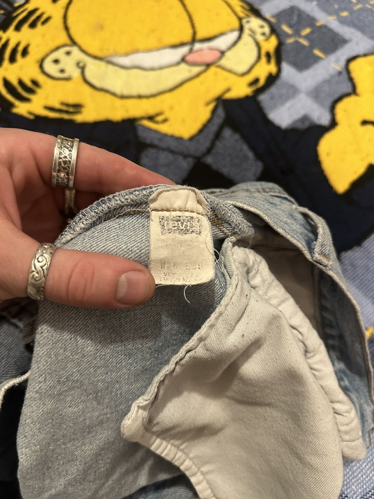 Levi's Vintage 90s Levis 501xx Faded Blue Distressed Denim Jeans Size US 34 / EU 50 - 3 Thumbnail