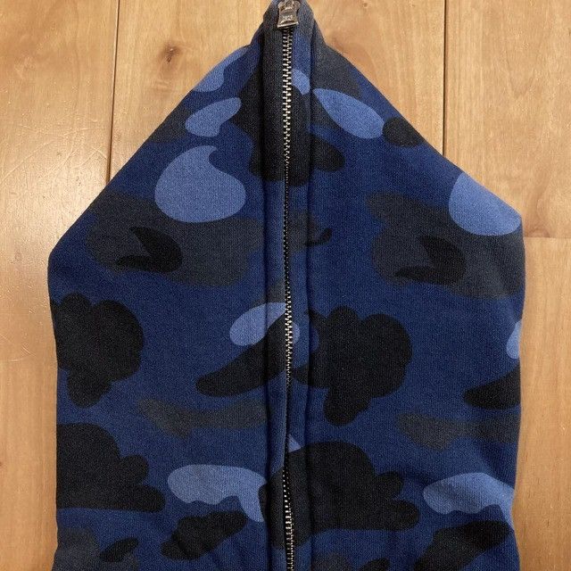 Bape BAPE Shoulder Shark Full Zip Hoodie blue camo a bathing ape Size US S / EU 44-46 / 1 - 4 Thumbnail