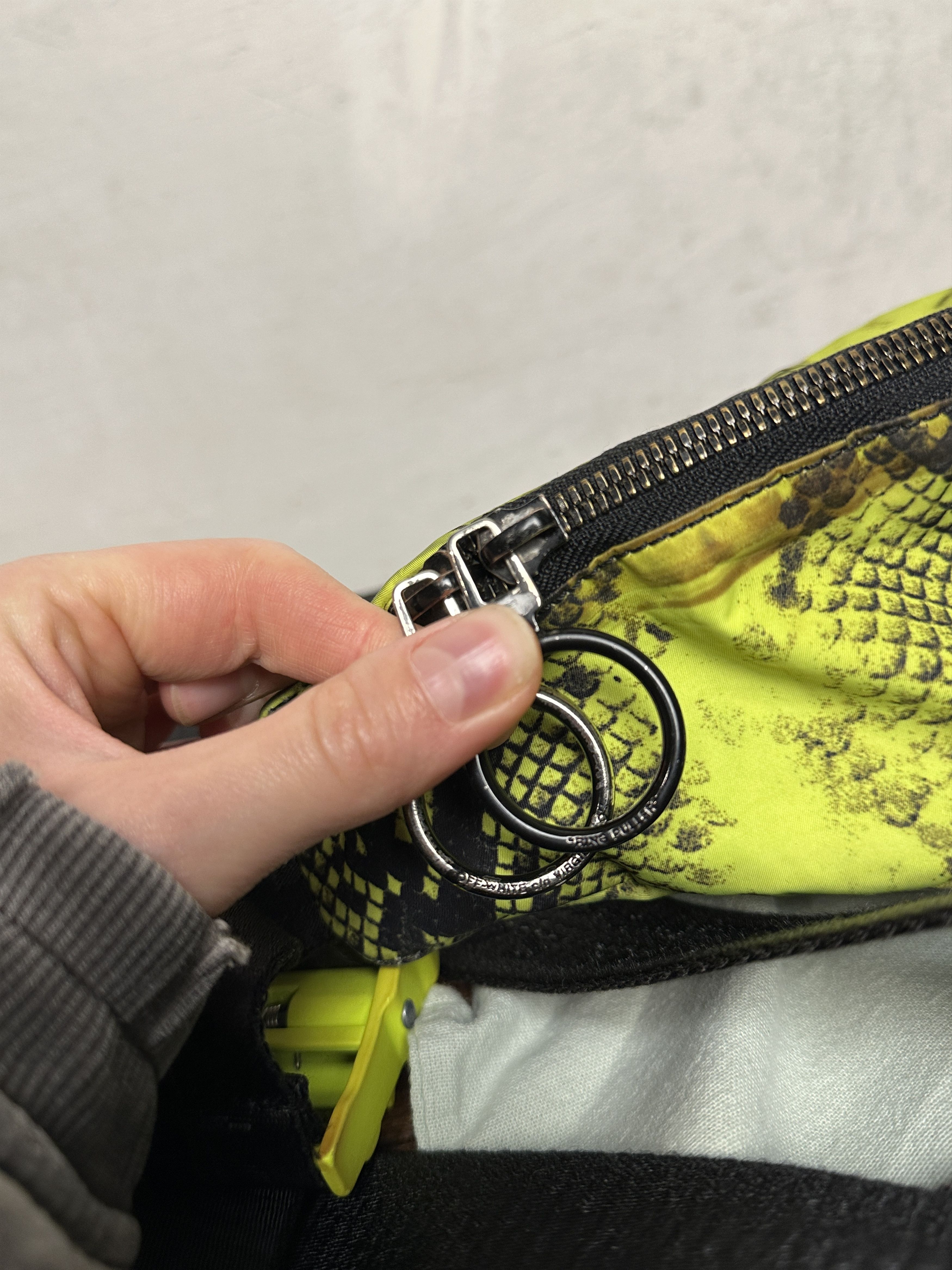 Off-White Off-white Neon Yellow Python-print Belt Bag In Fluo Yellow Size ONE SIZE - 4 Thumbnail