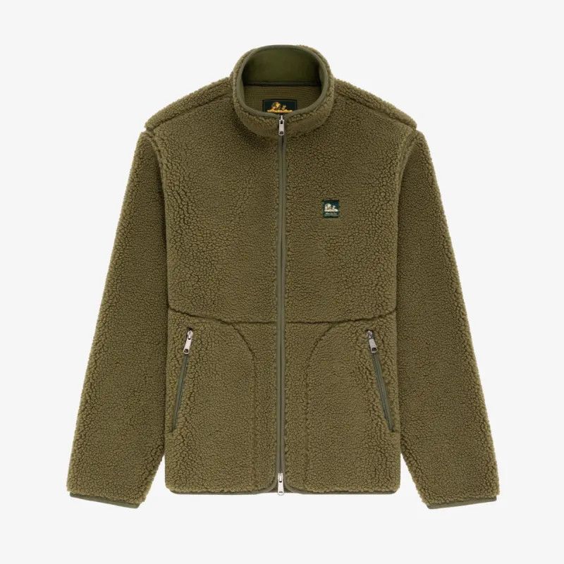 Aime Leon Dore o1mle0925 Unisphere Deep Pile Fleece Jacket in Olive Green Size US XXL / EU 58 / 5 - 1 Preview