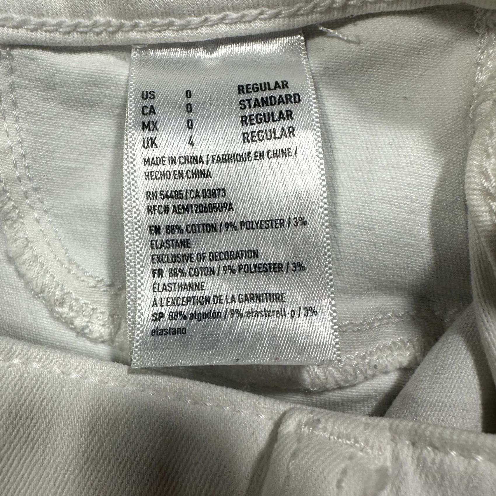 American Eagle Outfitters American Eagle Outfitters Jeans Womens 0 HIgh Rise Jegging Crop White Cotton Blend Regular Size 0 Light Distressed Jeans Women XS-XL Size 25" / US 0 / IT 36 - 5 Thumbnail