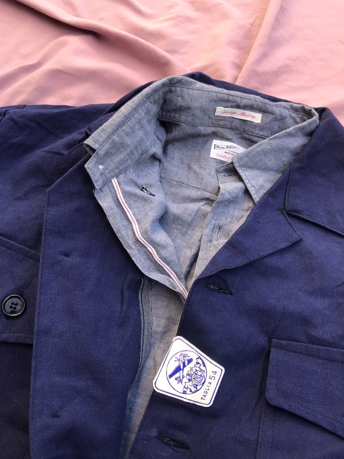 Other × Self Edge NWT SELVEDGE 80s CROPPED CHORE JACKET Size US M / EU 48-50 / 2 - 6 Thumbnail
