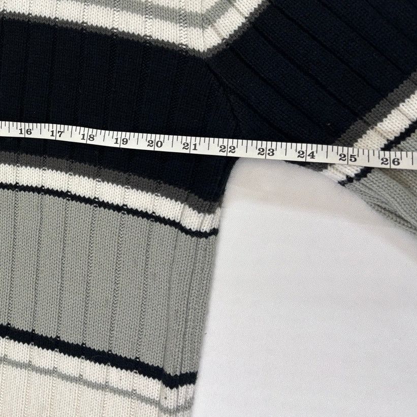 Southpole Southpole Vintage L Striped Mock Neck Sweater Y2K Streetwear Size US L / EU 52-54 / 3 - 2 Thumbnail