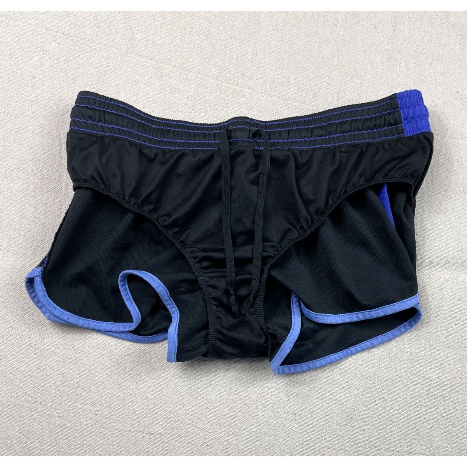 Nike Nike Running Shorts Women M Black Purple Swoosh Lined Drawstring Cheer Performance Activewear Short Size 32" / US 10 / IT 46 - 5 Thumbnail