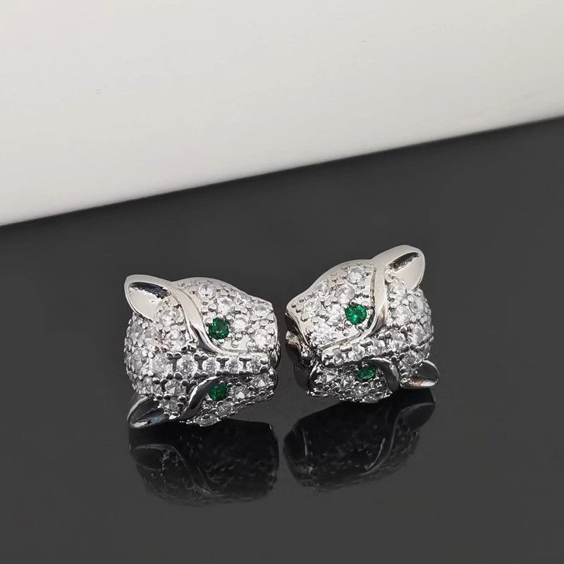 Jewelry × Sterling Silver Leopard Future Earrings One Pairs Chrome Jewelry Size ONE SIZE - 3 Thumbnail