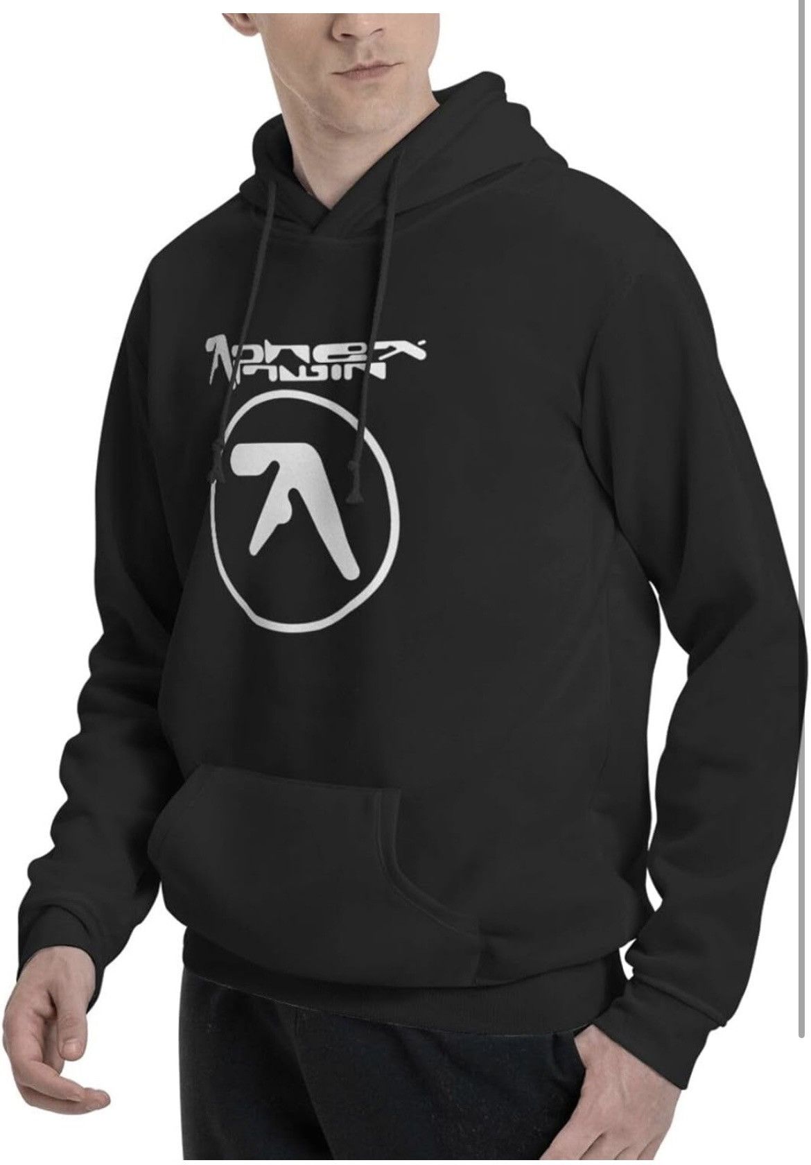 Vintage Aphex Twin Black Hoodie Medium Size US M / EU 48-50 / 2 - 4 Thumbnail