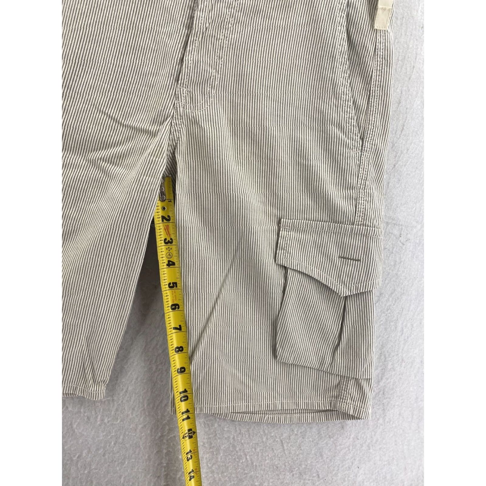7 For All Mankind 7 For All Mankind Cargo Shorts Mens 30 Blue Cotton Linen Blend Button Fly Regular Fit Size US 30 / EU 46 - 3 Thumbnail