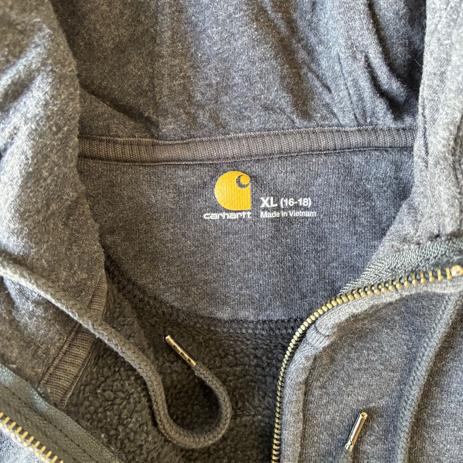 Carhartt vintage carhartt spellout embroidered zip up jacket Size US S / EU 44-46 / 1 - 5 Thumbnail
