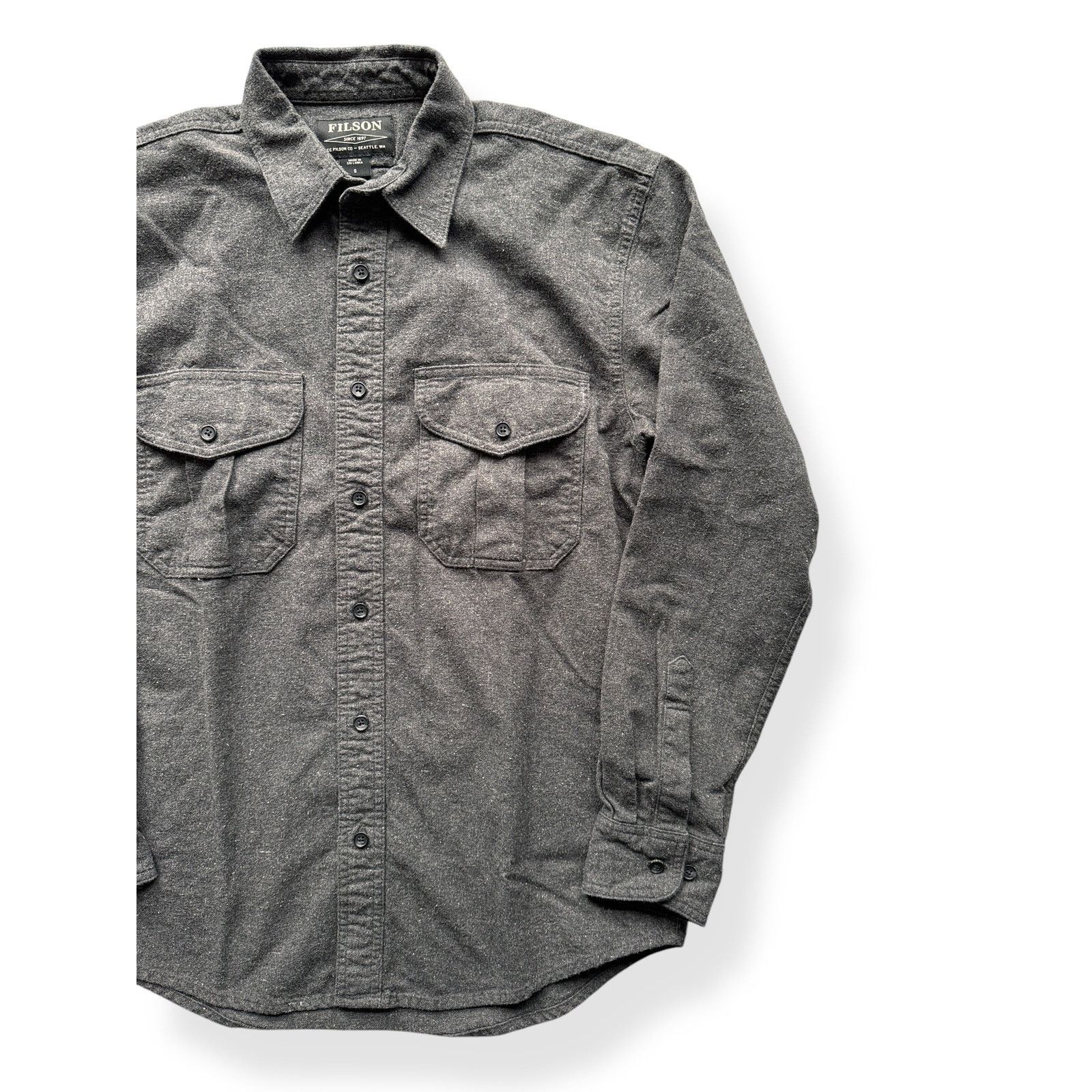 Filson Filson Dark Heather Grey Alaskan Guide Shirt SZ S Size US S / EU 44-46 / 1 - 4 Thumbnail