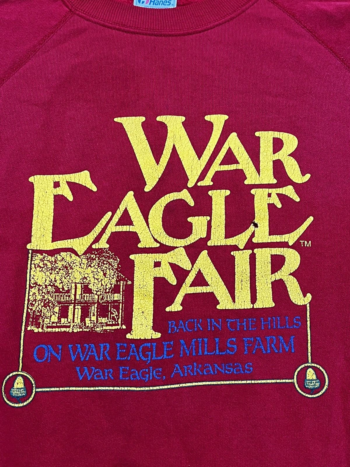 Hanes Vintage 80s War Eagle Fair Arkansas Crewneck Sweatshirt Size US XXL / EU 58 / 5 - 4 Thumbnail