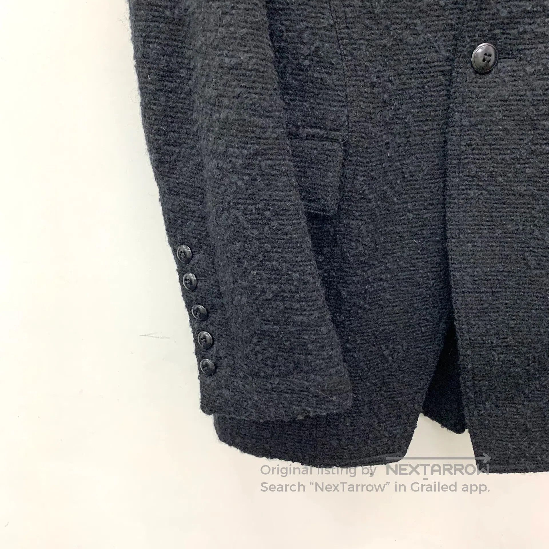 Rick Owens Rick Owens Black Wool Collared Single-Breasted Long-Sleeve Size US S / EU 44-46 / 1 - 4 Thumbnail